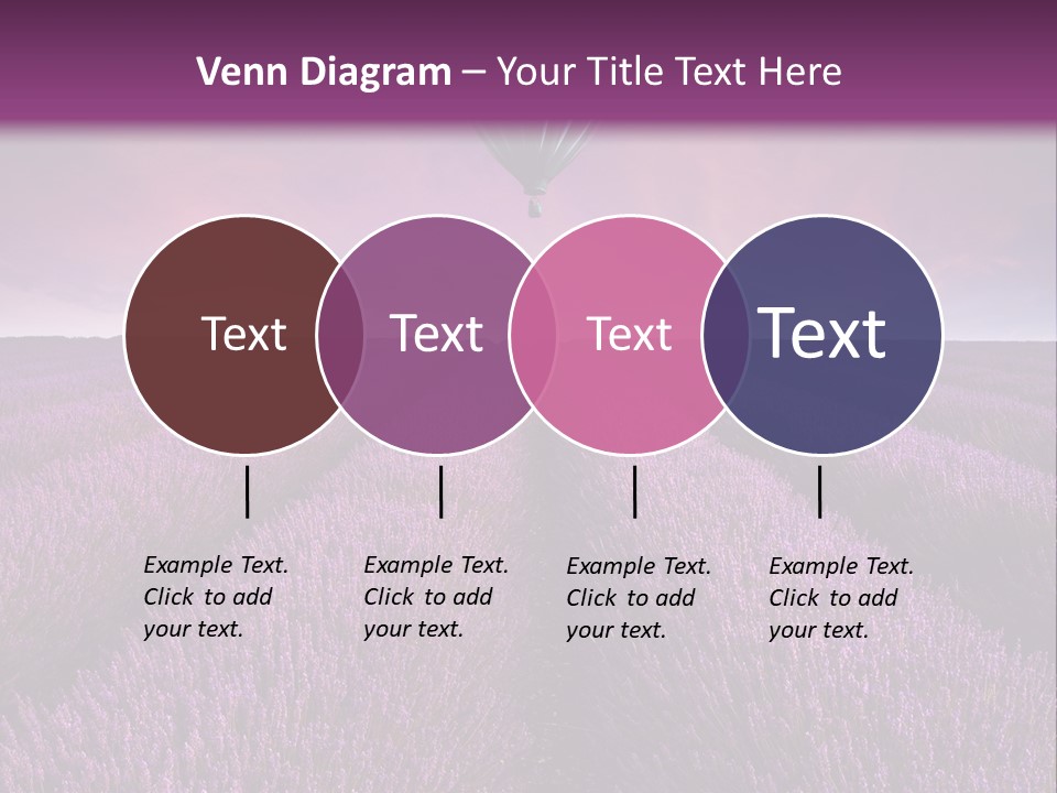 Vibrant Flying Hot Air Balloon PowerPoint Template