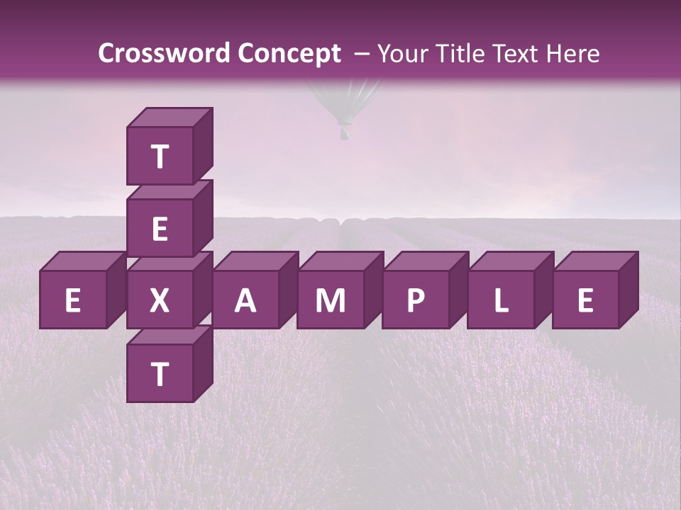 Vibrant Flying Hot Air Balloon PowerPoint Template