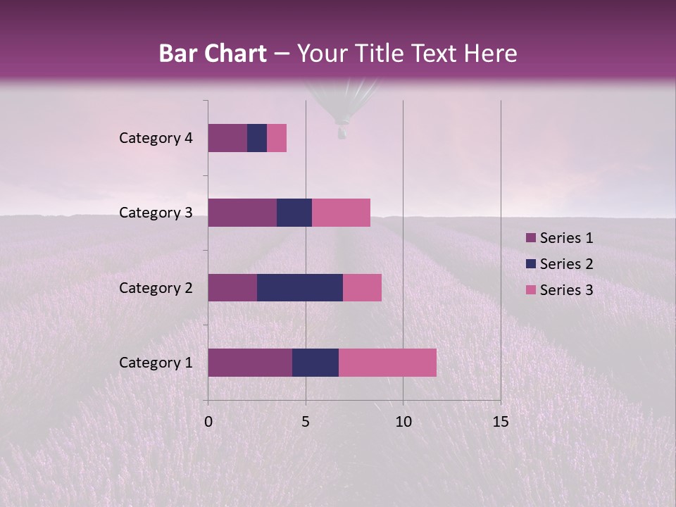 Vibrant Flying Hot Air Balloon PowerPoint Template