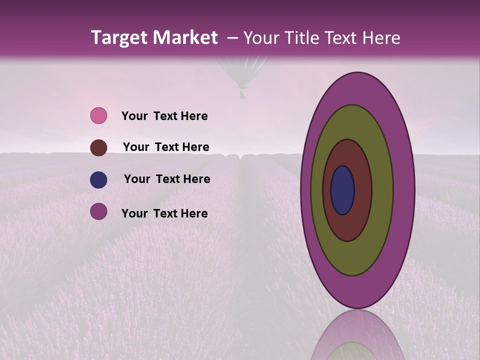 Vibrant Flying Hot Air Balloon PowerPoint Template