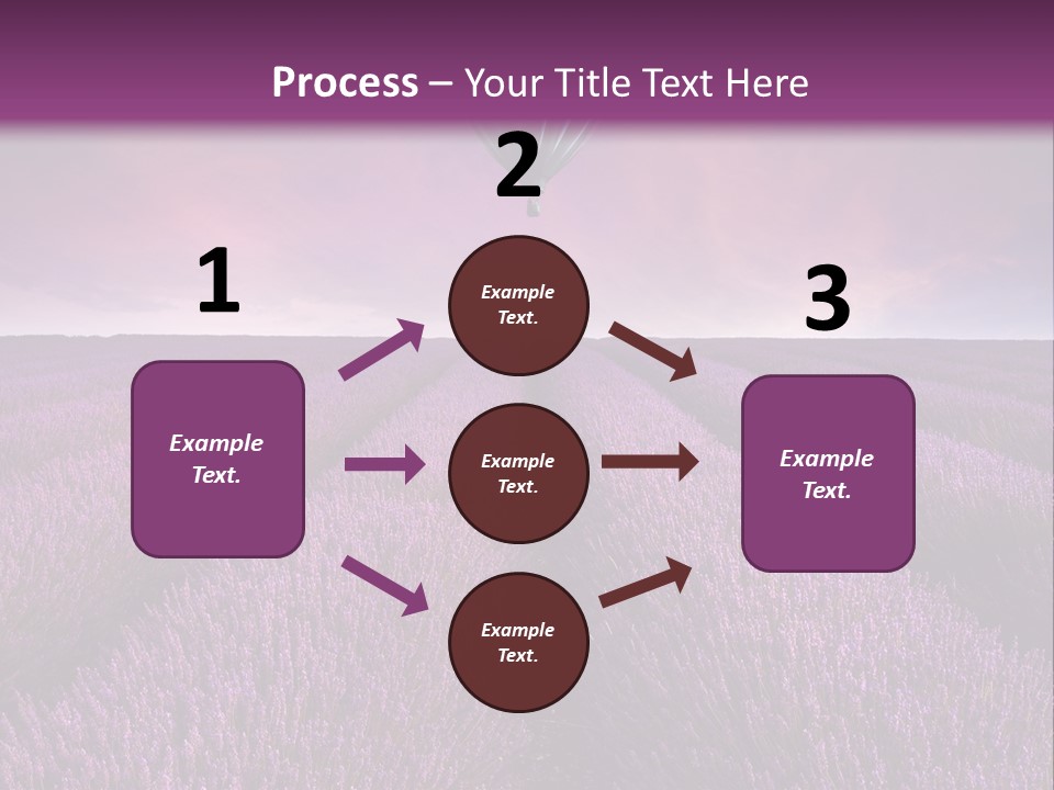 Vibrant Flying Hot Air Balloon PowerPoint Template