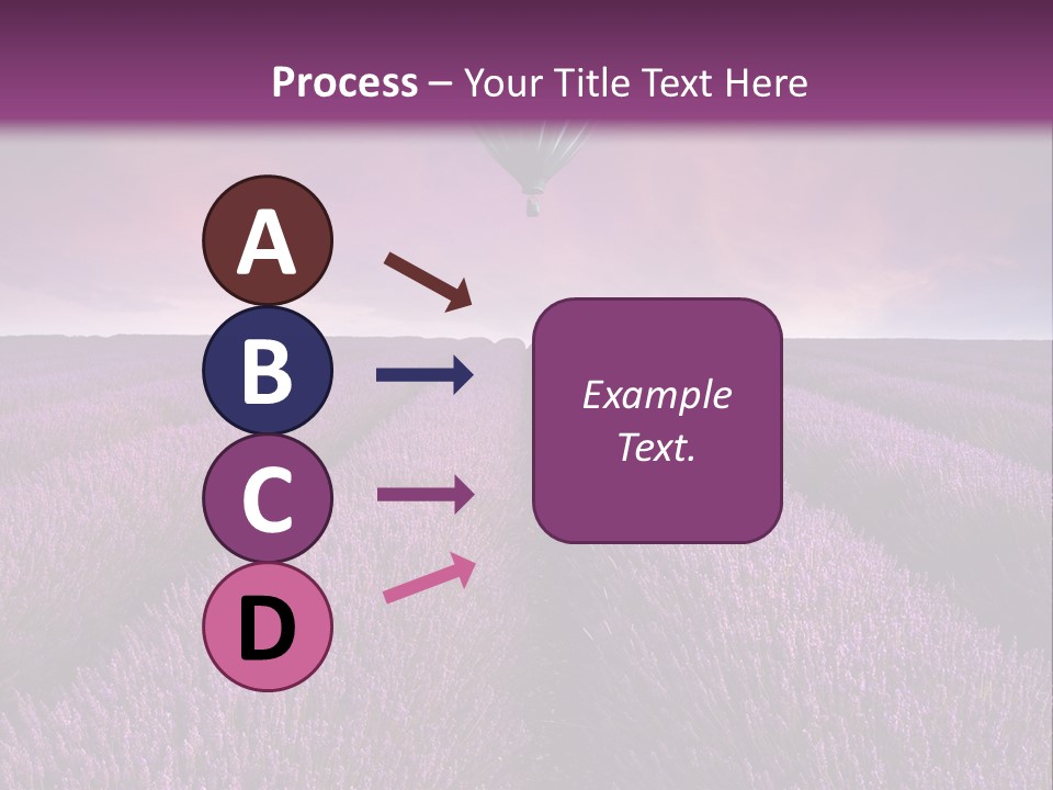 Vibrant Flying Hot Air Balloon PowerPoint Template