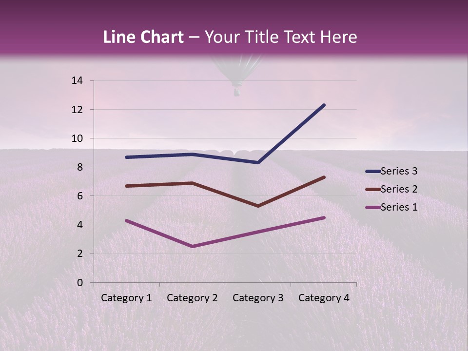Vibrant Flying Hot Air Balloon PowerPoint Template