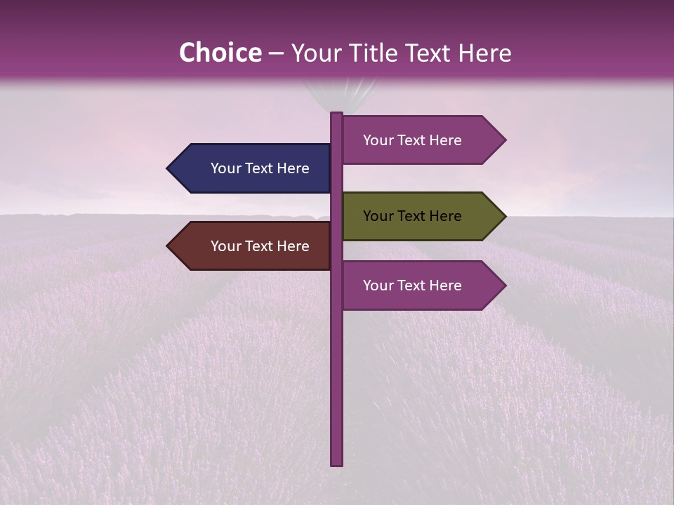 Vibrant Flying Hot Air Balloon PowerPoint Template