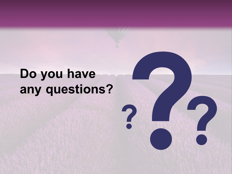 Vibrant Flying Hot Air Balloon PowerPoint Template