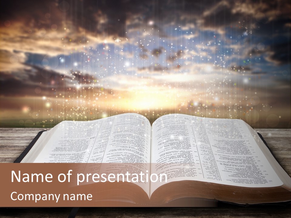 Surreal God Christian PowerPoint Template