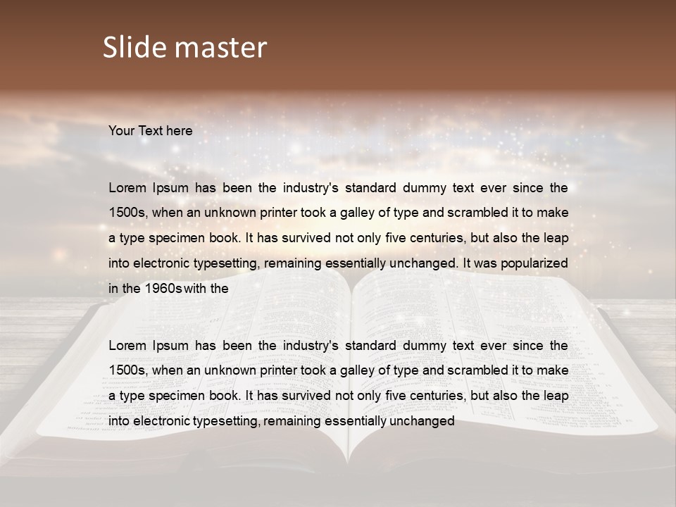 Surreal God Christian PowerPoint Template