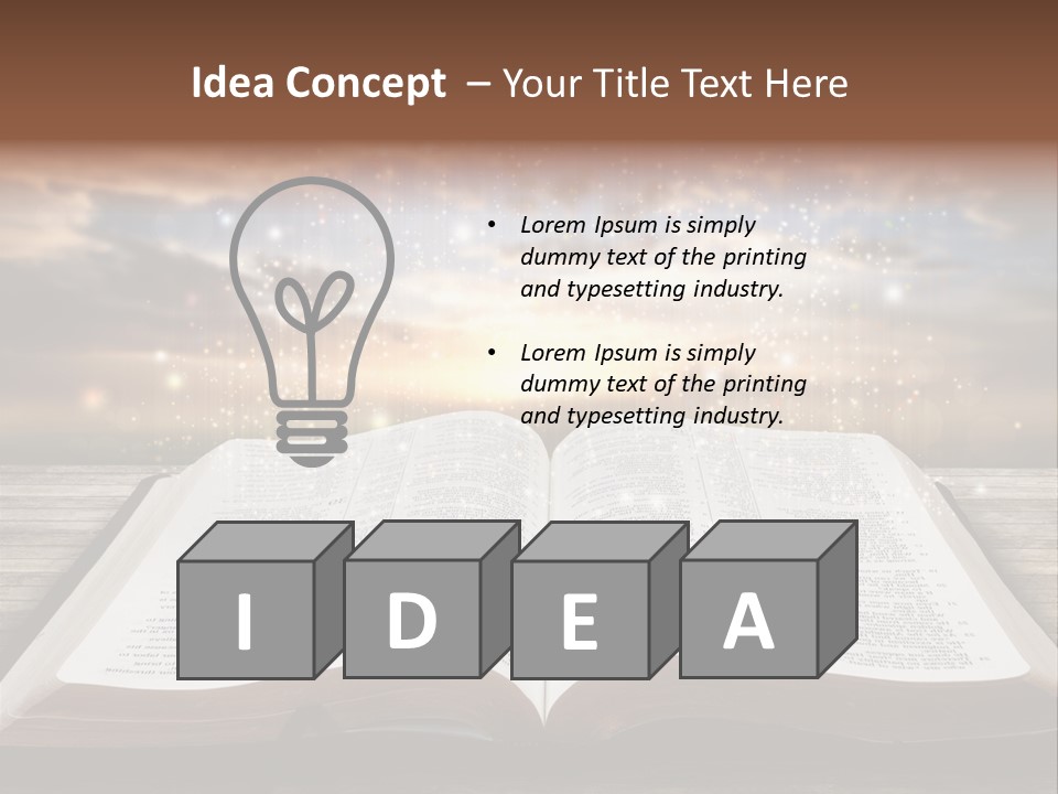 Surreal God Christian PowerPoint Template