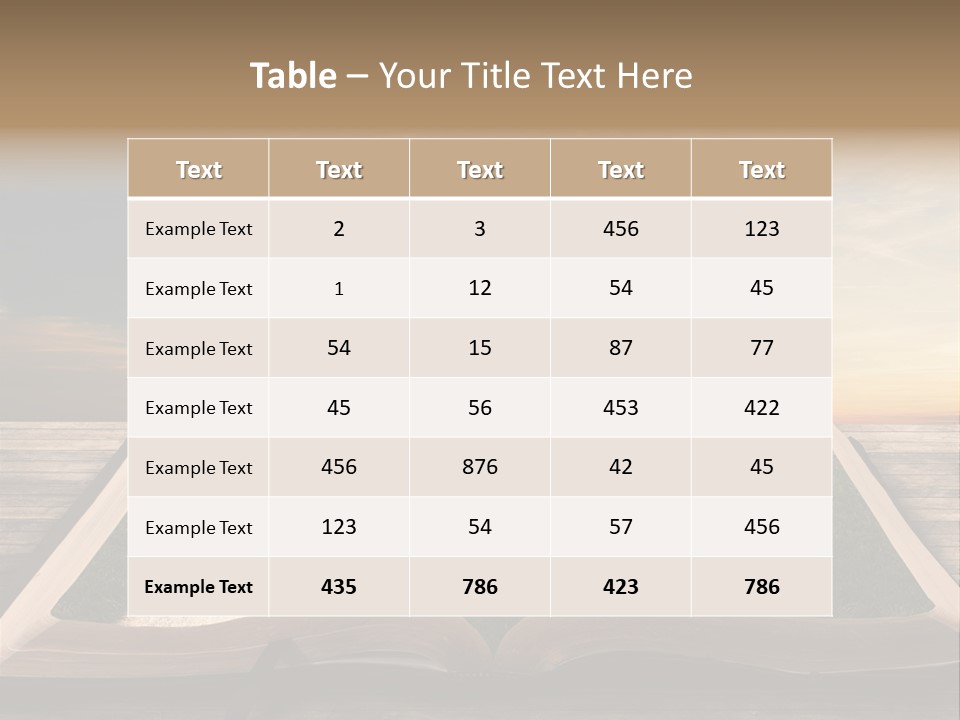 Heart Park Orange PowerPoint Template