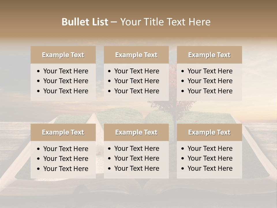 Heart Park Orange PowerPoint Template