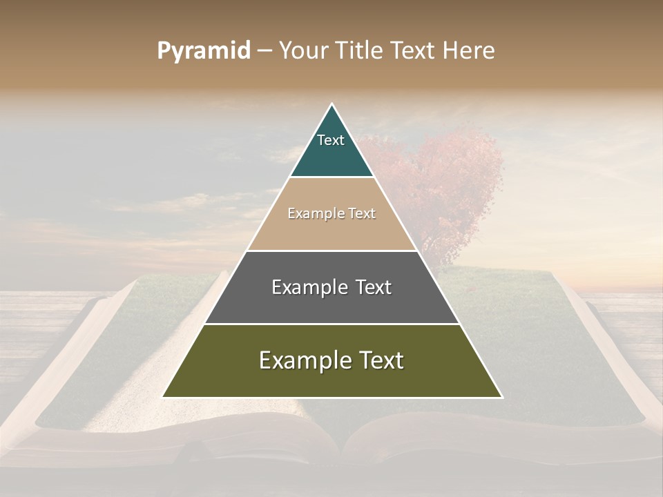 Heart Park Orange PowerPoint Template