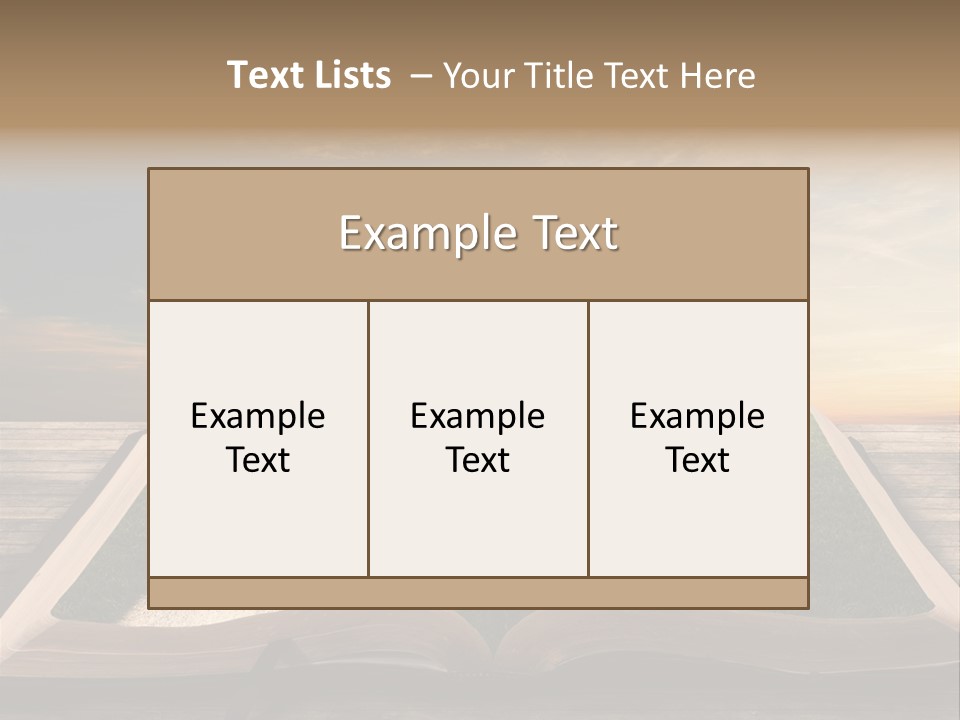 Heart Park Orange PowerPoint Template