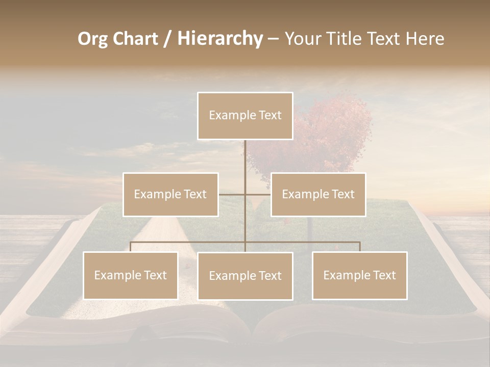 Heart Park Orange PowerPoint Template