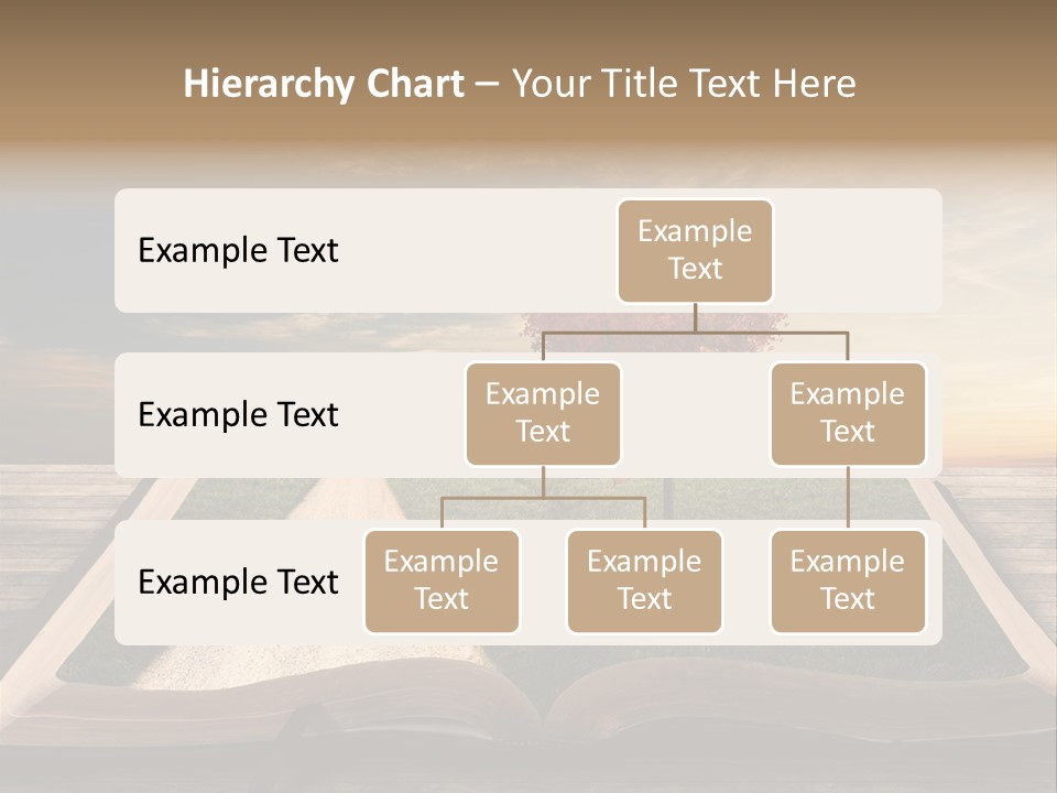 Heart Park Orange PowerPoint Template