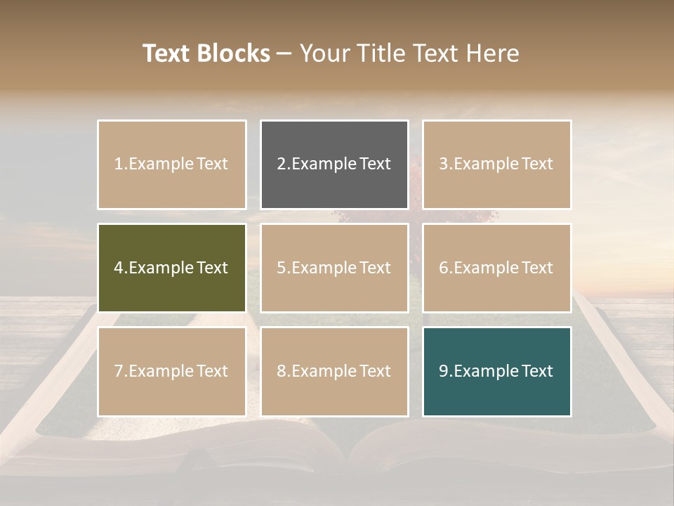 Heart Park Orange PowerPoint Template