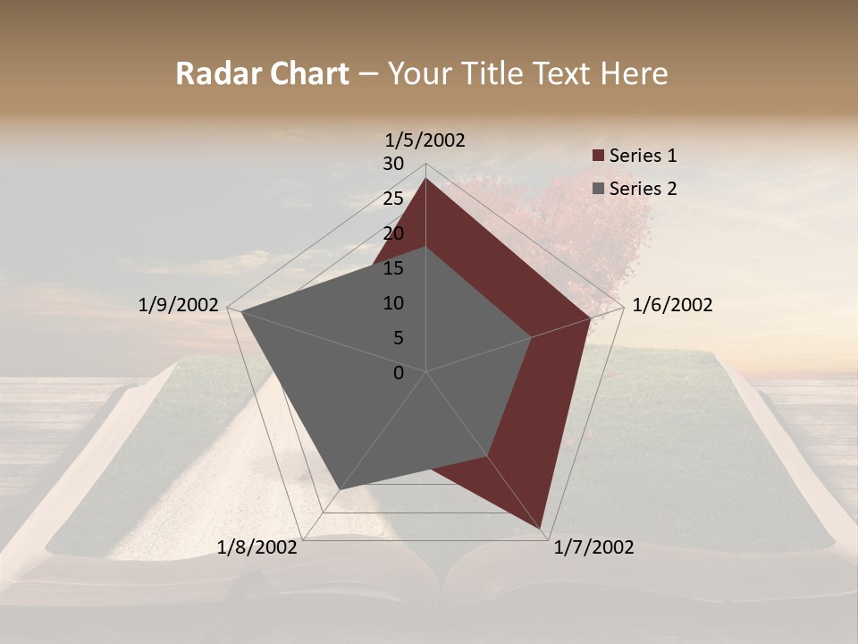 Heart Park Orange PowerPoint Template