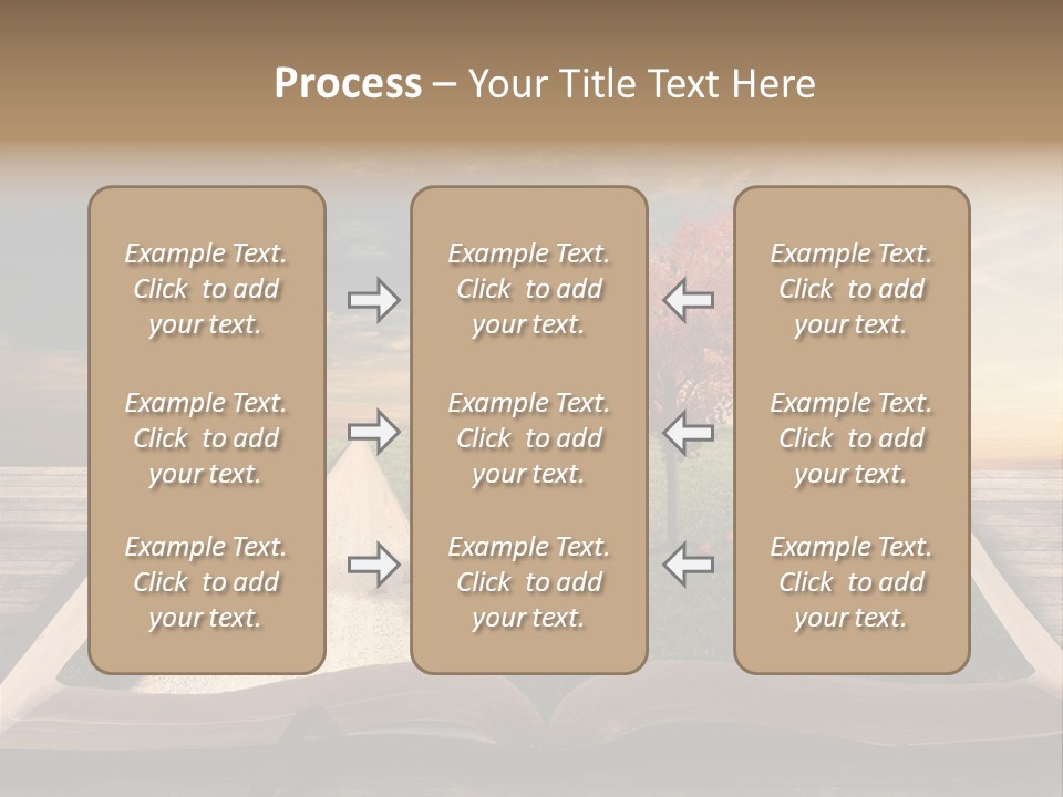 Heart Park Orange PowerPoint Template