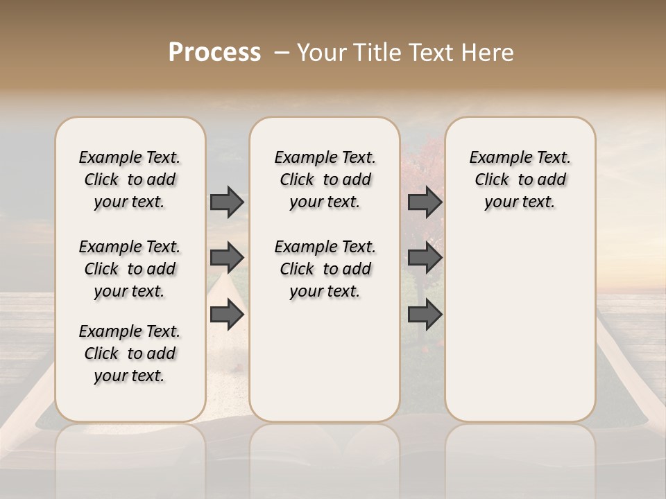 Heart Park Orange PowerPoint Template