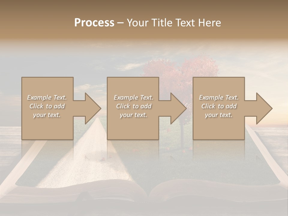 Heart Park Orange PowerPoint Template