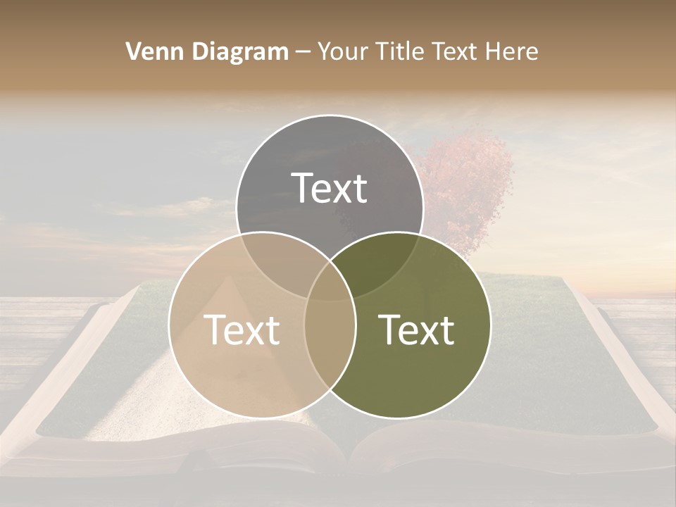 Heart Park Orange PowerPoint Template