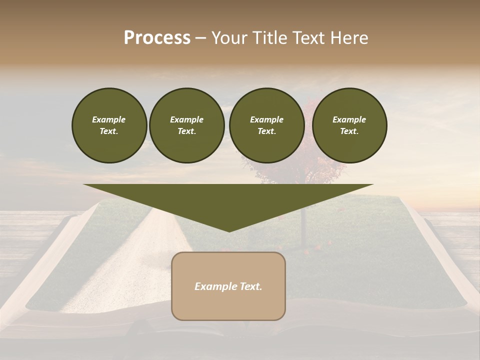 Heart Park Orange PowerPoint Template