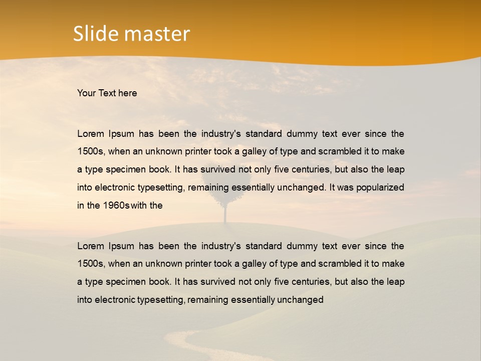 Dusk Field Summer PowerPoint Template