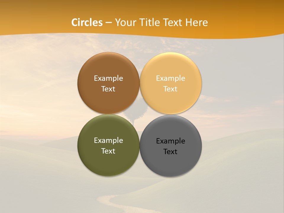 Dusk Field Summer PowerPoint Template