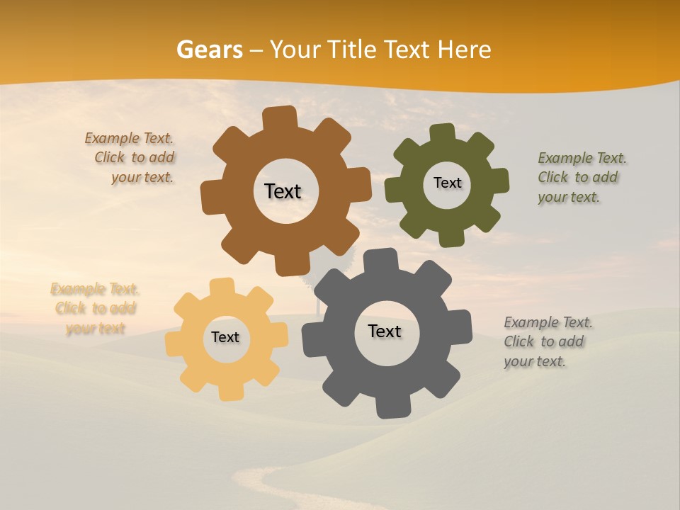 Dusk Field Summer PowerPoint Template