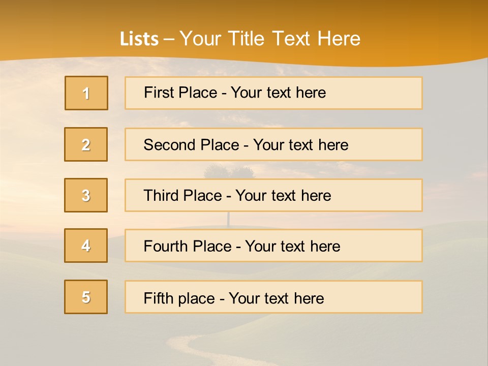 Dusk Field Summer PowerPoint Template