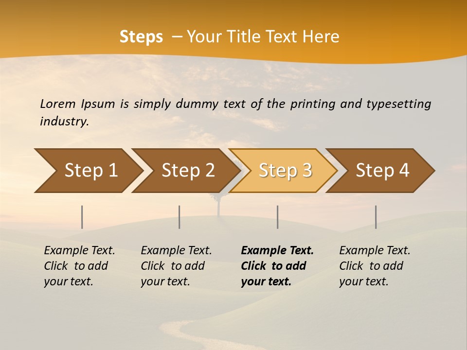 Dusk Field Summer PowerPoint Template