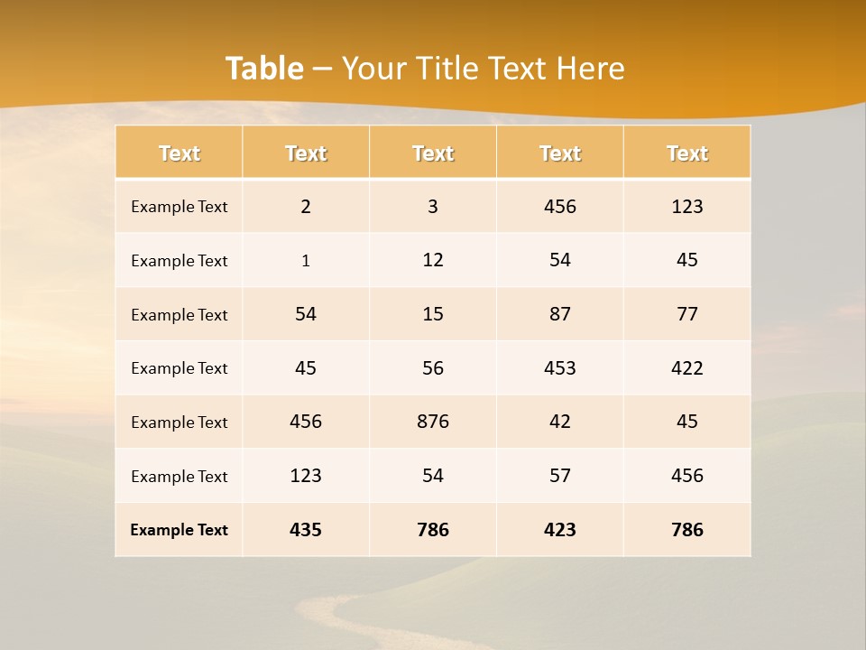 Dusk Field Summer PowerPoint Template