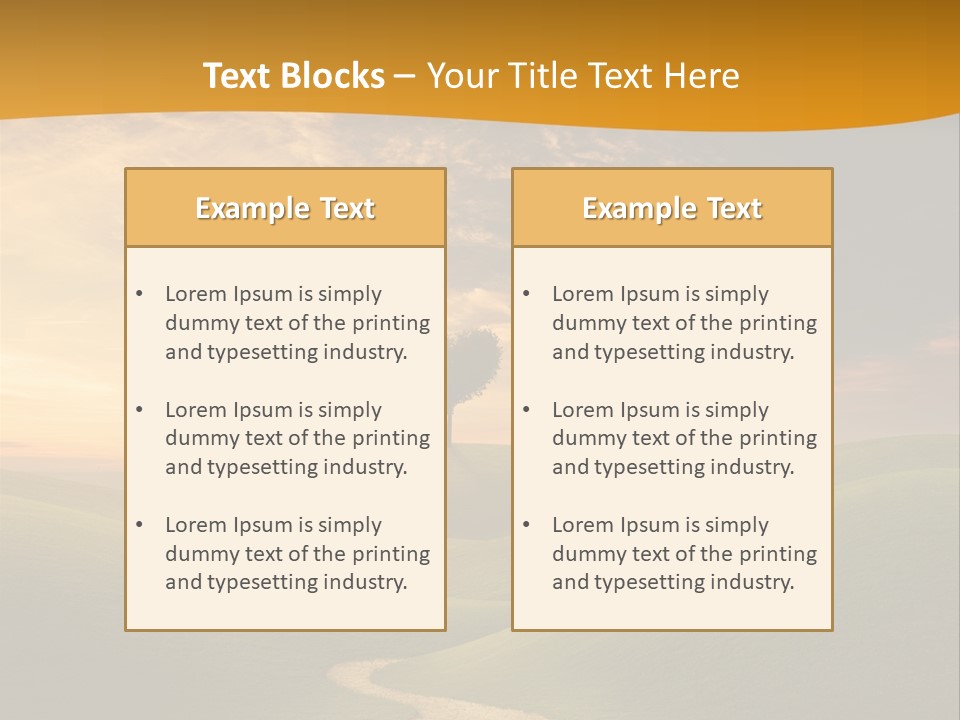 Dusk Field Summer PowerPoint Template