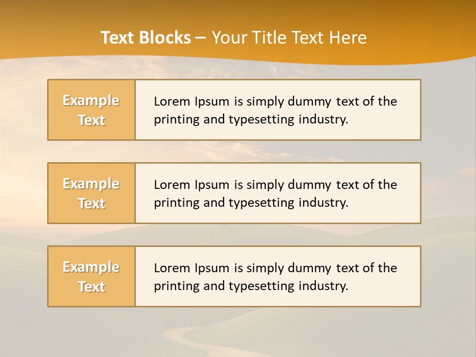Dusk Field Summer PowerPoint Template