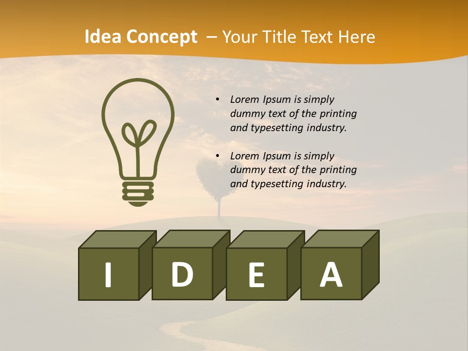 Dusk Field Summer PowerPoint Template