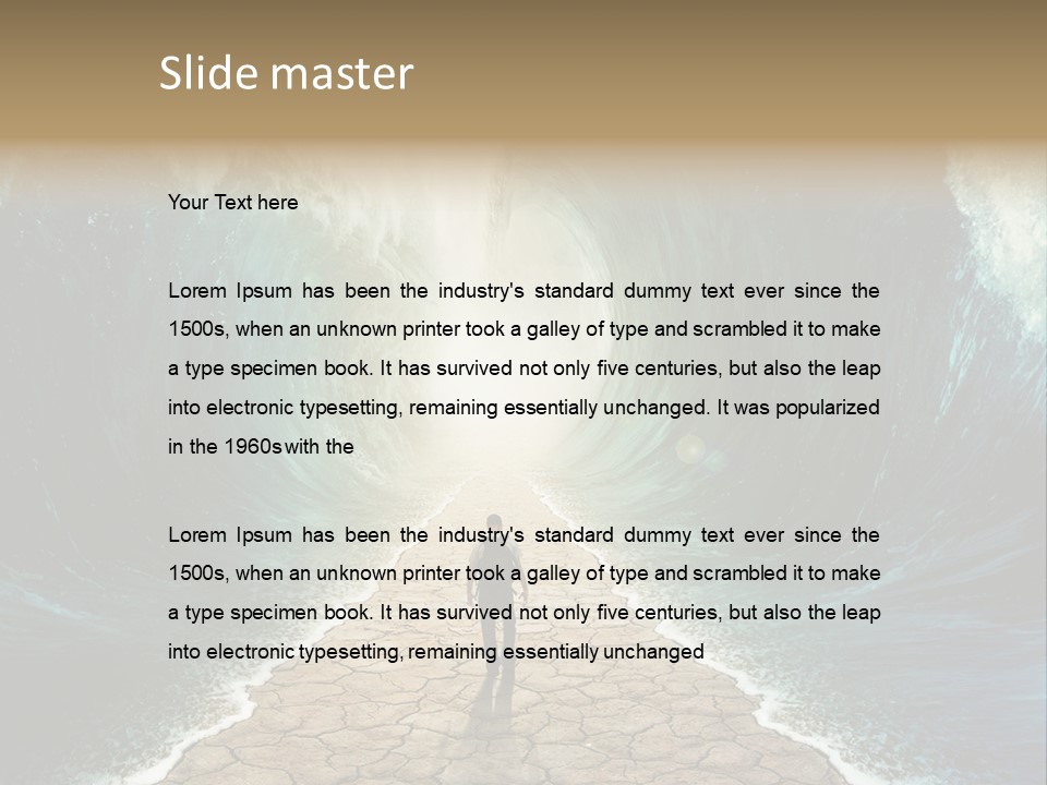 Swim Travel Abstract PowerPoint Template