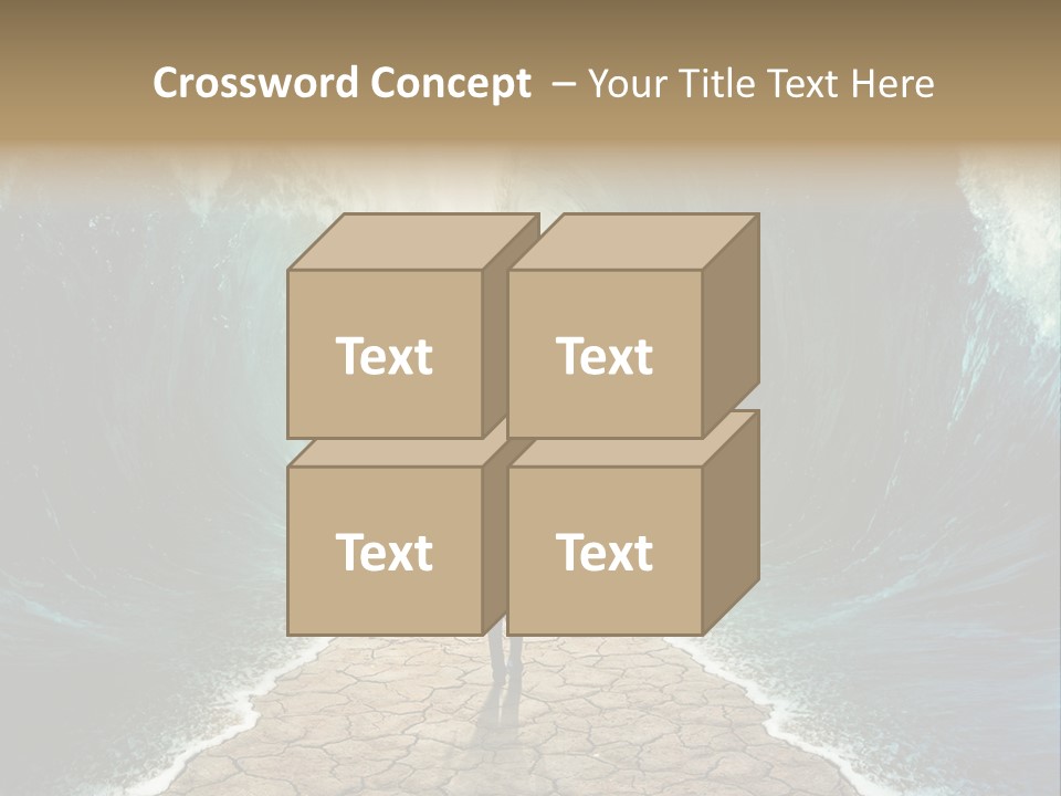 Swim Travel Abstract PowerPoint Template