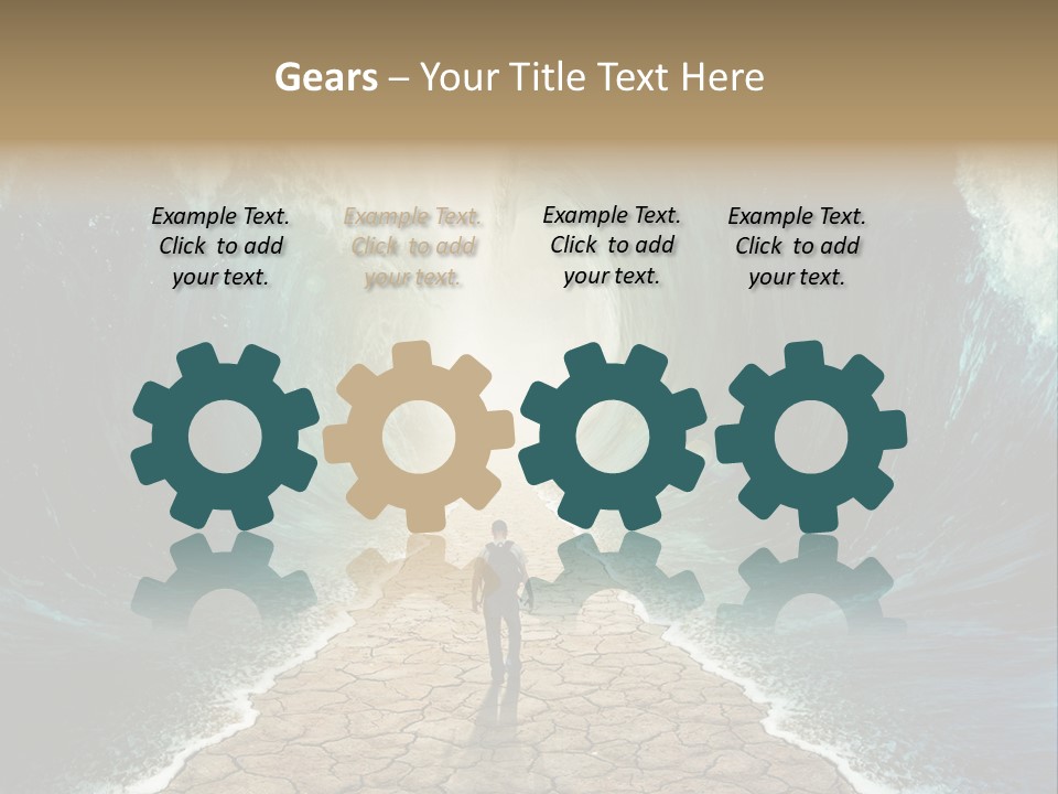 Swim Travel Abstract PowerPoint Template