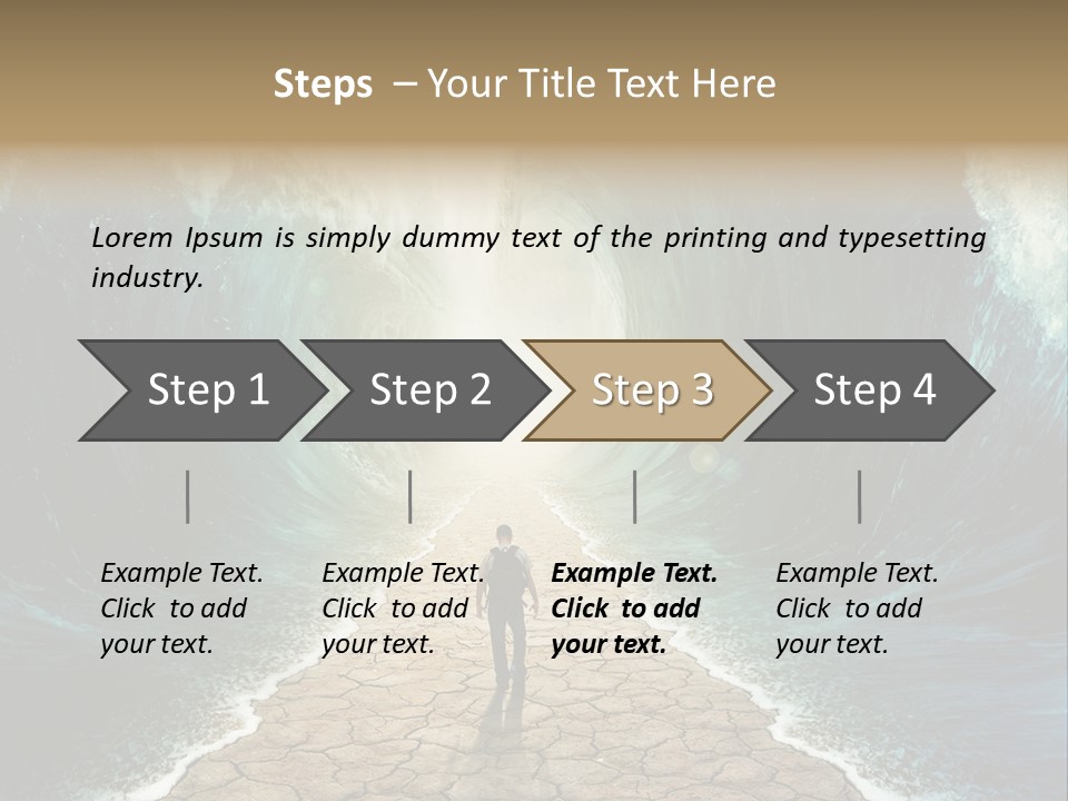 Swim Travel Abstract PowerPoint Template