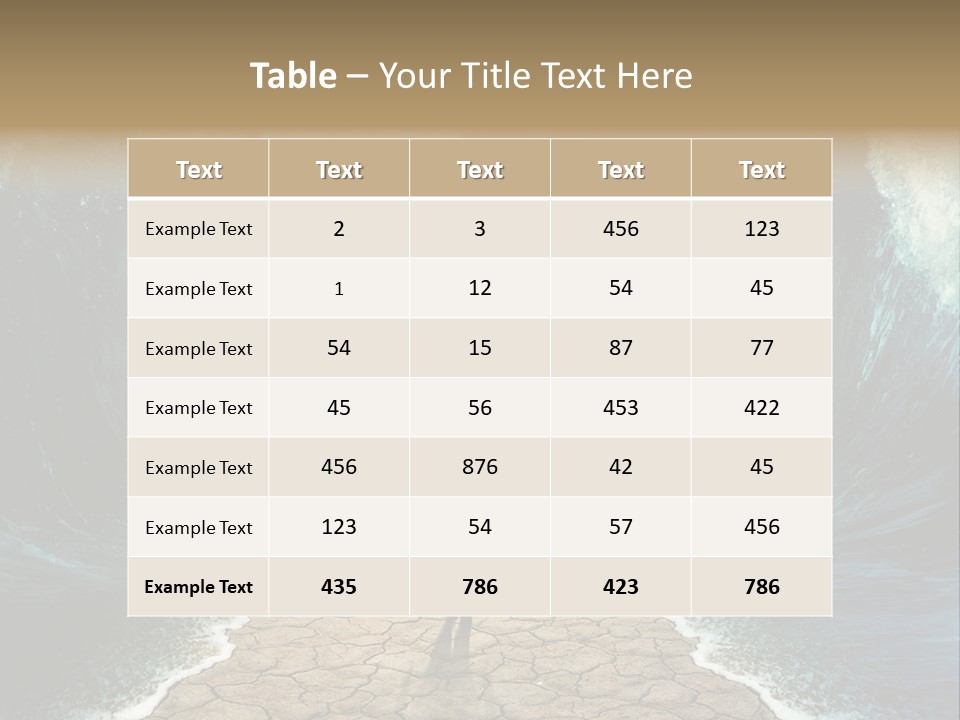 Swim Travel Abstract PowerPoint Template