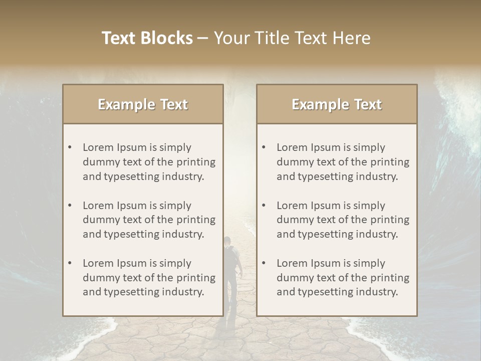 Swim Travel Abstract PowerPoint Template