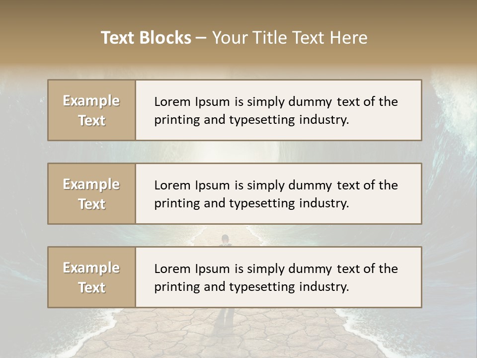 Swim Travel Abstract PowerPoint Template