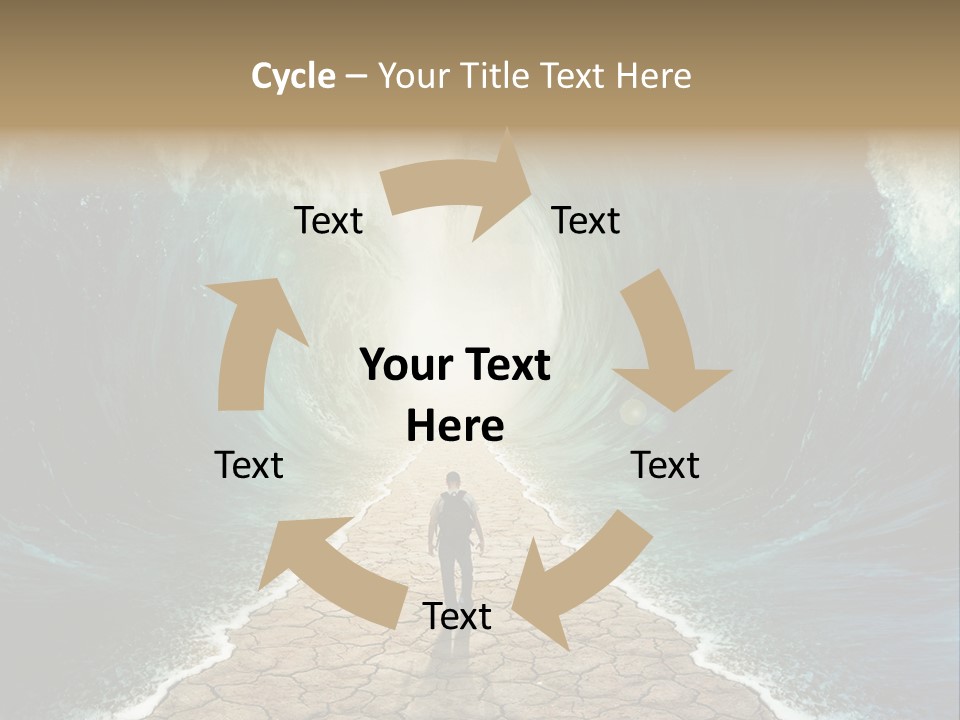Swim Travel Abstract PowerPoint Template