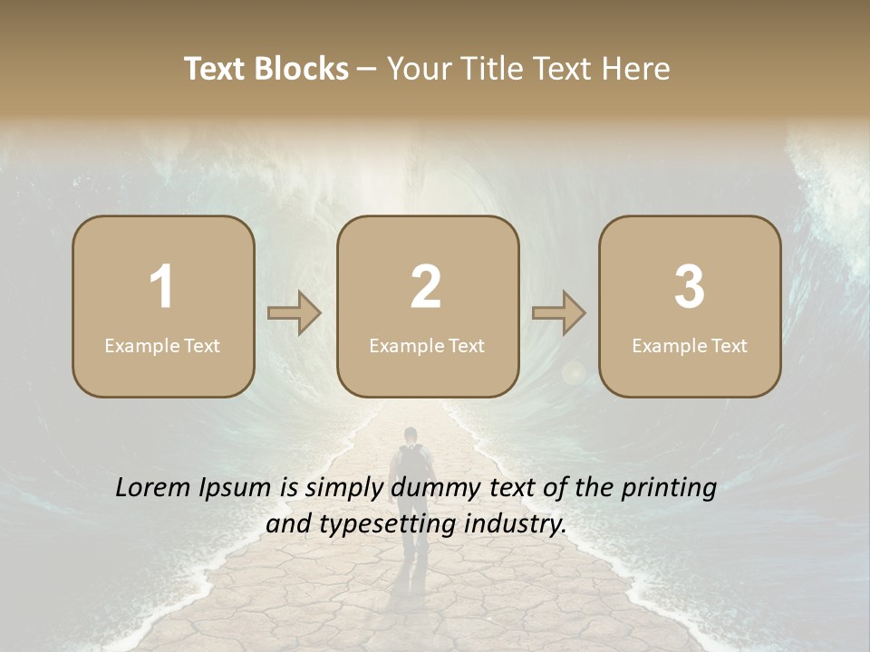 Swim Travel Abstract PowerPoint Template
