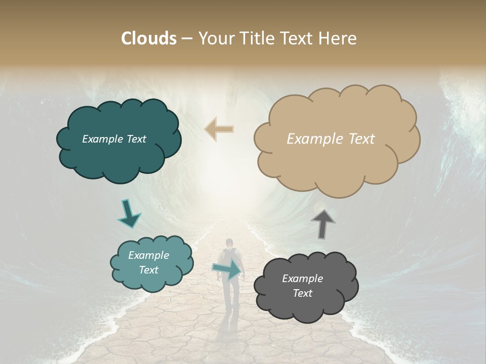 Swim Travel Abstract PowerPoint Template