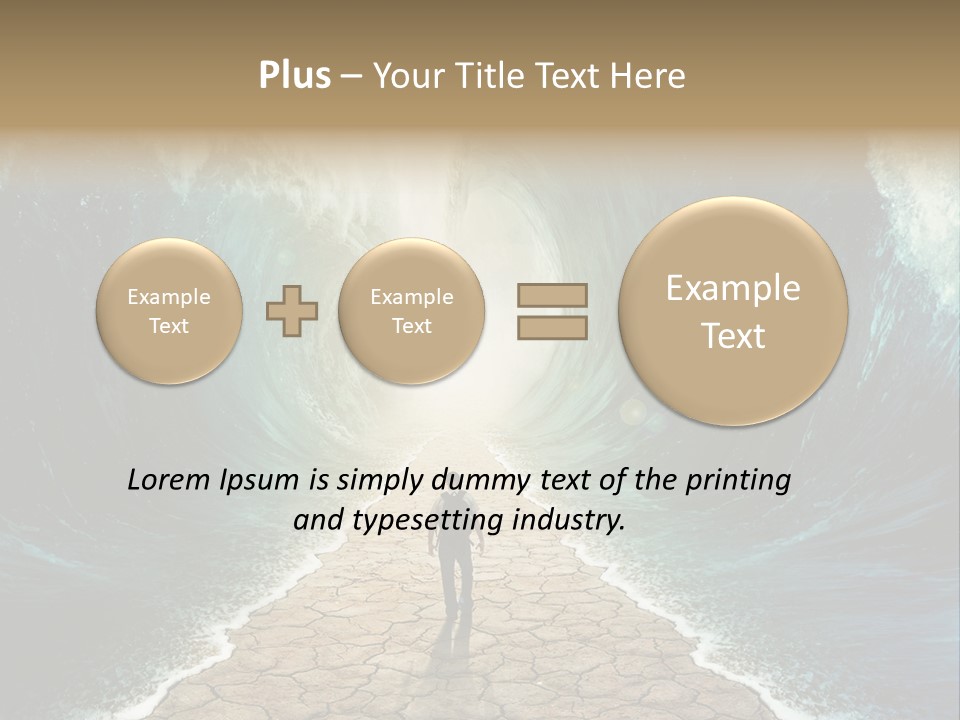 Swim Travel Abstract PowerPoint Template