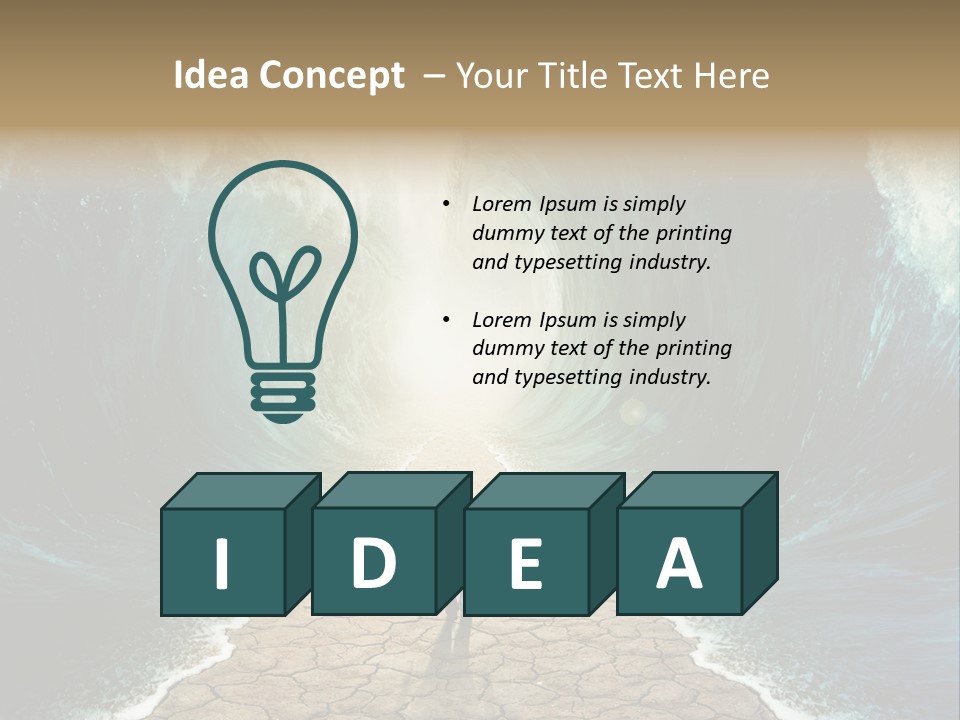 Swim Travel Abstract PowerPoint Template