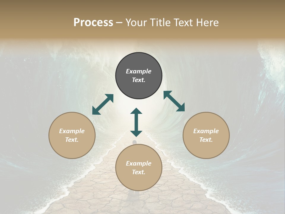 Swim Travel Abstract PowerPoint Template