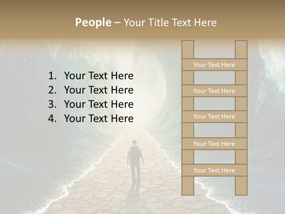 Swim Travel Abstract PowerPoint Template