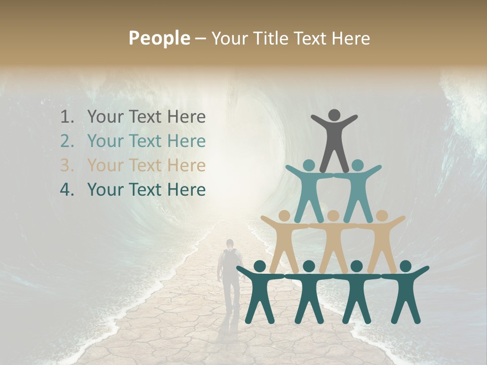 Swim Travel Abstract PowerPoint Template