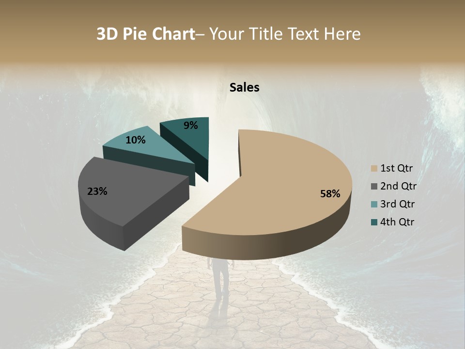 Swim Travel Abstract PowerPoint Template